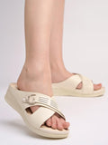 Shoetopia Comfortable Cream Doctor Sole Heels For Women & Girls /Eu39,Cream,6,B0DFVGM56Y