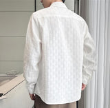 Leriya Fashion Regular Fit Shirt for Men| White Shirt for Men| Men Stylish Shirt | Black Casual Shirt for Men (Large, White)