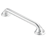 Moen Chrome Bathroom Safety 24Inch Designer Safety Shower Grab Bar with Curled Grip, LR8724D3GCH