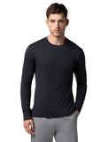 Fyltr Men'S Casual Crewneck Full Sleeve T-Shirt With Stab Stitched Front Pocket Detail,Every Ebony,Every Ebony,Xl