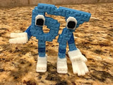 3D CRAFT 3D Printed Letter Character Toy Poseable Alphabet Figure with Movable Arms & Legs Creative Learning Toy for Kids