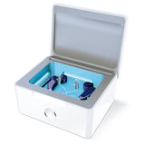PerfectDry LUX | World's Fastest Hearing Aid Dryer, Dehumidifier Accessory | UV-C Ultraviolet Light Box Kit | Removes Sweat & Mo