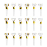 Toyvian 30PCS Musical Blow Outs Glitter Party Blowers Noisemaker Birthday Squawkers Noise Makers for Kids Birthday Holiday New Y