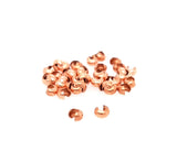 50pcs Copper Open Crimp Bead Covers, 3MM, By CRAFT WIRE