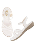 Shoetopia Women'S Snd-1080 Flat Sandal-7 Kids Uk (Snd-1080-White)-Eu40,White,7,B0D77P7VTR