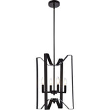 Living District Hoffman 4 Lights Pendant In Black