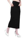 Selvia Womens Lycra Full Elastic Saree Shapewear Patticoat (180Tkn115-Xl_Black)