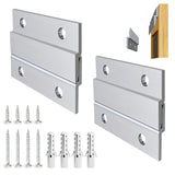 Serplex Cleat Hanger Kit 2 Inch 2 Pairs 30Lb Z Hanging Heavy Picture Mirror Frame Wall Mounting Bracket Aluminum Hardware Duty H