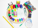 Ruzuz10 Hoop Aari/Maagam Work Materials, Embroidery Kit For Beginners Combo(Pack Of 36)