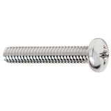 FOREVERBOLT FBPHMSP14201P100 Machine Screw, PanPhillips, 1/420 X 1 inch Long, 188 Stainless Steel, Finish NL19, PK 100