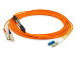 This Is A 5M Cisco CabMcpLc5M Compatible Lc (Male) To Sc (Male) Orange Duplex