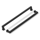 khtumeware 1 Pack 12inch(305mm) Hole Center Appliance Pulls Black Cabinet Pulls Heavy-Duty Solid Matte Black Cabinet Hardware Pu