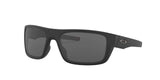 Oakley Mens OO9367 Drop Point Rectangular Sunglasses, Matte Black/Grey, 61 mm
