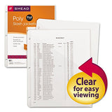 SMEAD Slash Pocket Jackets, Letter, Polypropylene, Clear, 5/Pk (Case of 12)