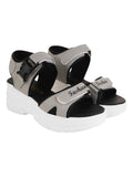 Shoetopia Girls Live Grey Sandal - 3 Uk (Girls-Live-Grey),Grey,3,B0CQK4BFG3