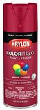 Krylon K05511007 12 Oz Cherry Red Gloss Colormaxx Spray Paint