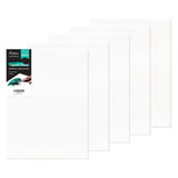 Canvas Boards 5-Pack 12x16 - Flat Canvas Panels, Primed Polyester-Cotton Blank Canvas Set for Painting, Acrylic, Oil, Gouache & 