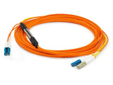 This Is A 2M Lc (Male) To Lc (Male) Orange Duplex RiserRated Fiber Mode Conditi