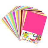 QUAKEL (QKL10) Multicolour A4 Size Sheet, 100 Piece 10 Sheets Each Colour Printing Papers, Art & Craft Paper Sheets, Double Sid