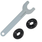 Podoy 3 Pcs Angle Grinder Nut & Wrench Kit 5/8-11 Thread Metal Inner Outer Flange Lock Nut Compatible with Dewalt Milwaukee Maki