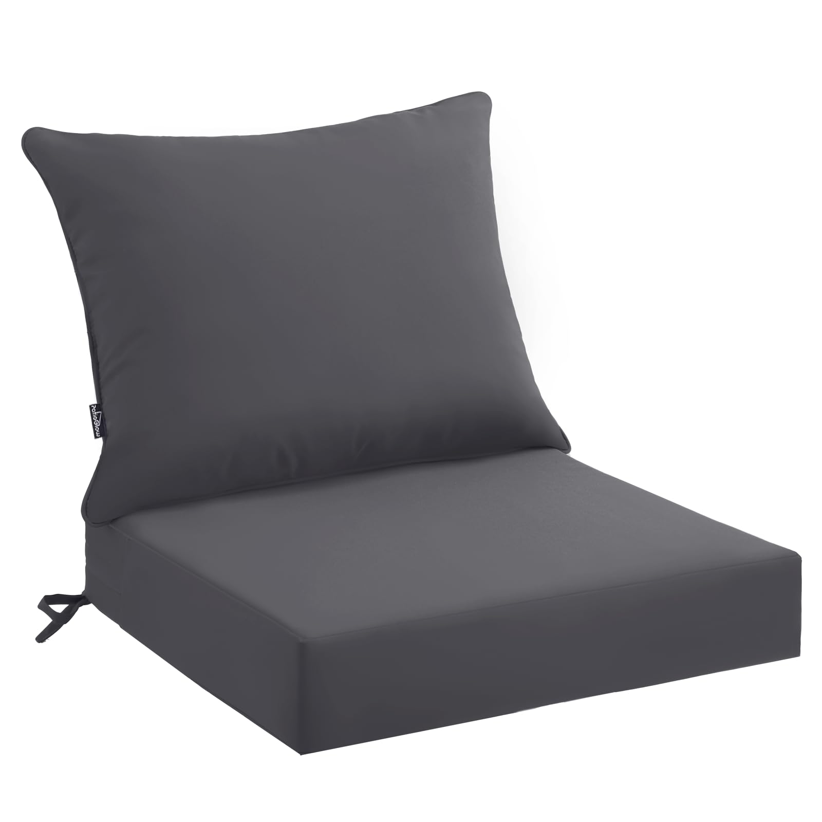 PatioGlow Outdoor Seat Cushion Set 22 x 24 x 4 Inch, Waterproof & Fade Resistant Patio Furniture Cushions with Removable Cover a