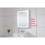 Elegant Decor Helios 36 X 27 Hardwired Led Bathroom Mirror With Touch Sensor