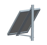 Pole Mount Kit for 30W to 60W Solar Panels,Heavy Duty Adjustable Aluminum Mounting Bracket Kit with Hardware for Outdoor,Solar P