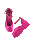 Shoetopia Stylish Pink Chic Pumps For Women & Girls /Eu37,Pink,4,B0DNXNH4ML
