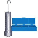 14 Pcs Small Weights for Crafts Metric Slotted Weight Set 2g 5g 10g 20g 50g with Hanger and Case