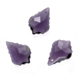 50pcs Czech Faceted Crystal Glass Baroque Chandelier Pendant Drop Beads Suncatcher 22mm February Amethyst Purple Birthstone