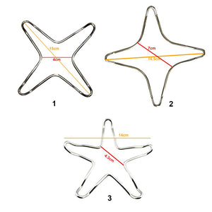 Pan Stand Gas Hob Stand Accessories Stainless Steel Trivet Cooking Kitchen Rack Stove Top Chrome Plated Pot Coffee Maker Support