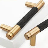 Gutuwellea 20 Pack 3 Inch 76 mm Bronze and Black Knurled Cabinet Handles Cabinet Pulls Aluminum Handles Knurled Drawer Pulls Oxi
