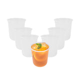 Restaurantware Drinking Cups 500 Pack of 12.8 oz Plastic Cups Stackable Frosted Drinkware Durable Beverage Container U-Shaped De