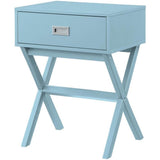 Convenience Concepts Designs2Go Landon 1 Drawer End Table, unspecified, Sea Foam Blue