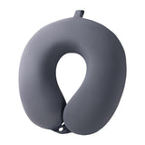 Heavenglow U Shaped Flight Travel Pillow For Train Bus Trip 30X29X10Cm Ergonomic Design Dark Grey|1 Travel Neck Pillow|Travel Pi