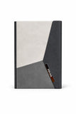 Your Gift Studio Customized Leather Diary With Name Engravingstone Grey Black | Personalized Unisex Notebook For Men & Women | 