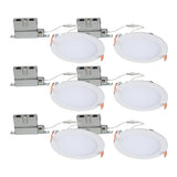 Halo Hlb 6-Inch Thin Recessed Indoor/Outdoor Canless Led Downlight W/Selectable Color Temperatures 6-Pack Hlb6099Fs1Emwr-6Pk -Like New