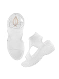 Shoetopia Women'S Sandal,White,5,B0DDJK9TPC