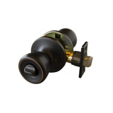 Design House 728725 Terrace 6Way Universal Privacy Bed and Bath Door Knob Oil Rubbed Bronze