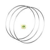 Zazza Home Decor Macrame Stainless Steel Craft Hoop Rings For Macrame Wedding Decorations, Wall Hanging 3Pcs 14 Inch