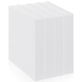 Joyfolk 4 Pcs 1 Thick Foam Padding Sheet with Adhesive Backing 4 x 4 Inches Self Stick Neoprene Insulation Foam Sheet White for 