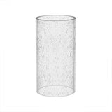 Sunwo Glass Shade Straight Cylinder Glass Lamp Shade Replacement with Multiple Effects (Bubble Straight Cylinder)