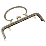 Snappsy Sew In Coin Bag Purse Metal Frame Handbag Clasp Fastening 20.5Cm CShaped