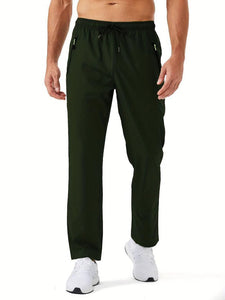 Toplot Track Pants For Men || Activewear Pants || Mens Joggers || Zipper Pocket || Casual Trousers || Stretchable (Sports | Gym | Yoga) (Track-Pant-5217-Olive-30),Olive,30,B0DRCXRGD8