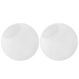 KoKo&Yukina 6 Inch 2 Pack Milk White Glass Globes Shade Frosted Replacement Glass Shades - 2.67 Fitter Opening - Lighting Fixtur