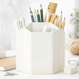 GEOCARTER Aesthetic Pen Holder for Desk Cute Stationery Organizer for Study Table, Kids & Office Desk Pencil Holder Strong & Unb