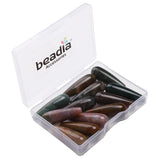 BEADIA Natural Indian Agate Teardrop Stone Beads 10x30mm 12pcs Dangle Earring Charm for DIY Jewelry Making
