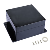 LMioEtool Junction Box IP65 Waterproof Dustproof ABS Plastic Universal Electric Project Enclosure with Fixed Ear Black 6.3x6.3x3