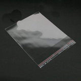 4x8 INCH Size (Pack of 100 Pcs) | Transparent Plastic Poly Bag Sealable | Used for mobile cover packaging, gift packing, cards a