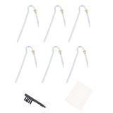6pcs Hearing Tubing Replacement Part, 3.5x2mm Lightweight BTE Hearing Tubes with Cleaning Kit Flexible Amplifiers Ear Tubes Supp